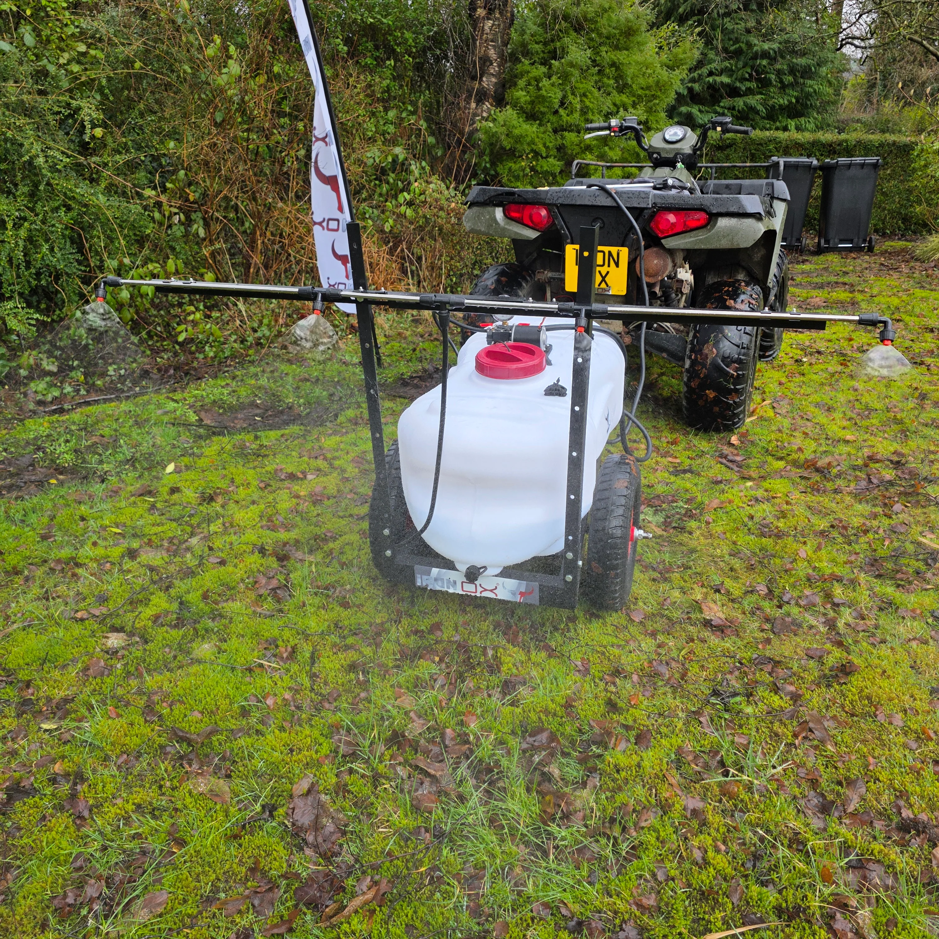 Tow Behind ATV Sprayer 100L – Lance + 1.6m Boom Quad Bike Trailer Sprayer for Fields, Paddocks & Estate Use - Image 7