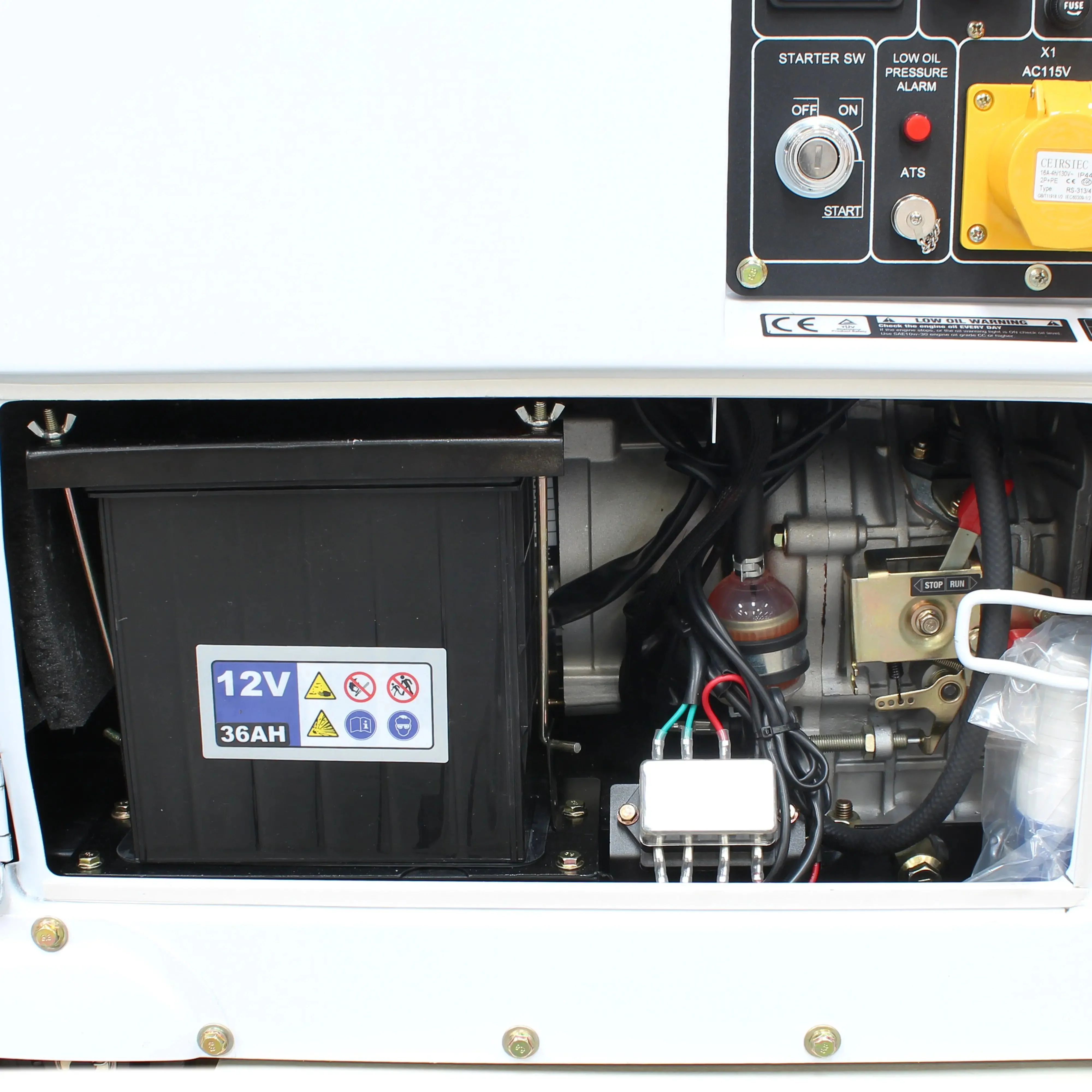 Hyundai 5.2kW/6.5kVA Silenced Standby Single Phase Diesel Generator | DHY6000SE - Image 5