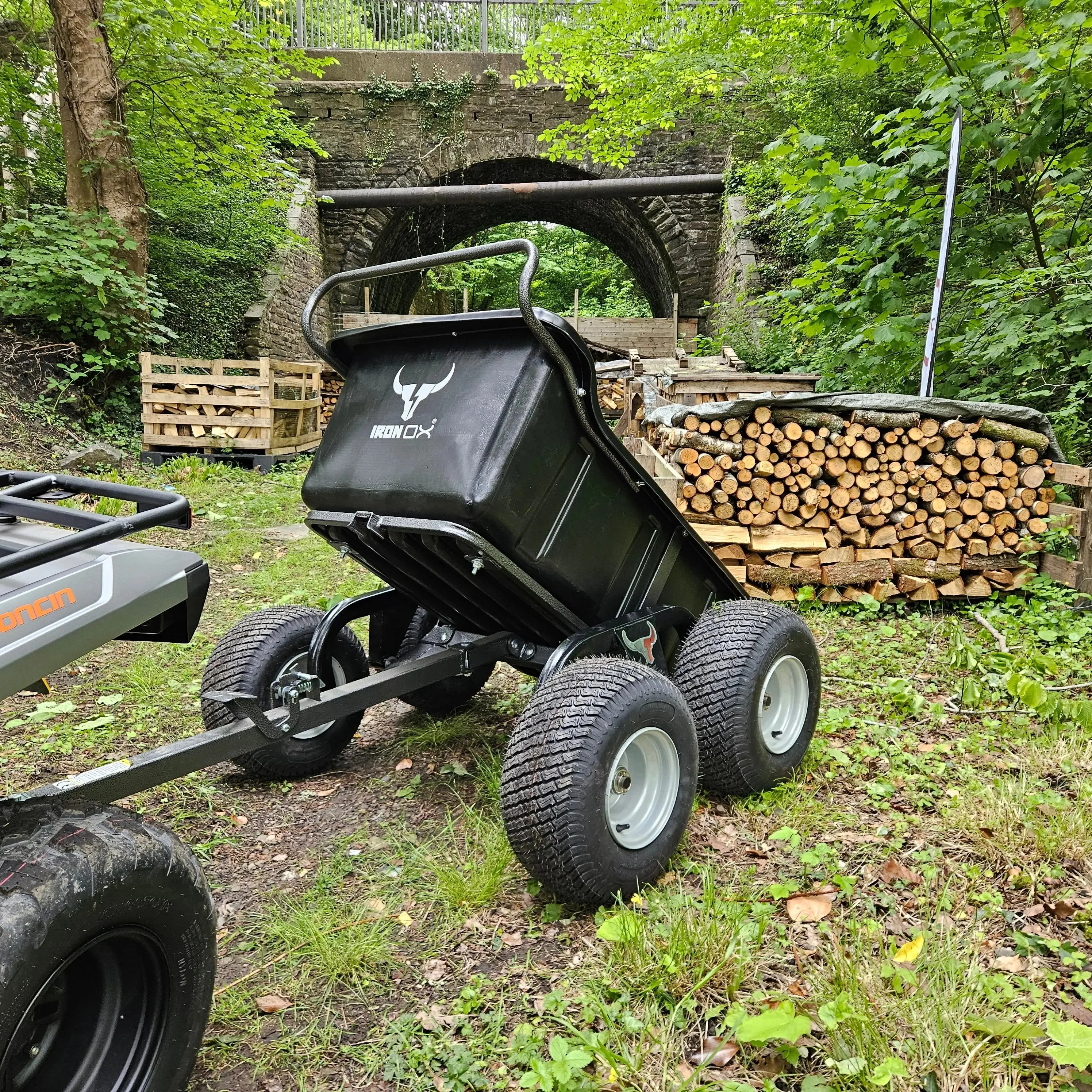 ATV Tipping Trailer 544kg Capacity 4-Wheel Iron Ox Haul 12 - Image 6