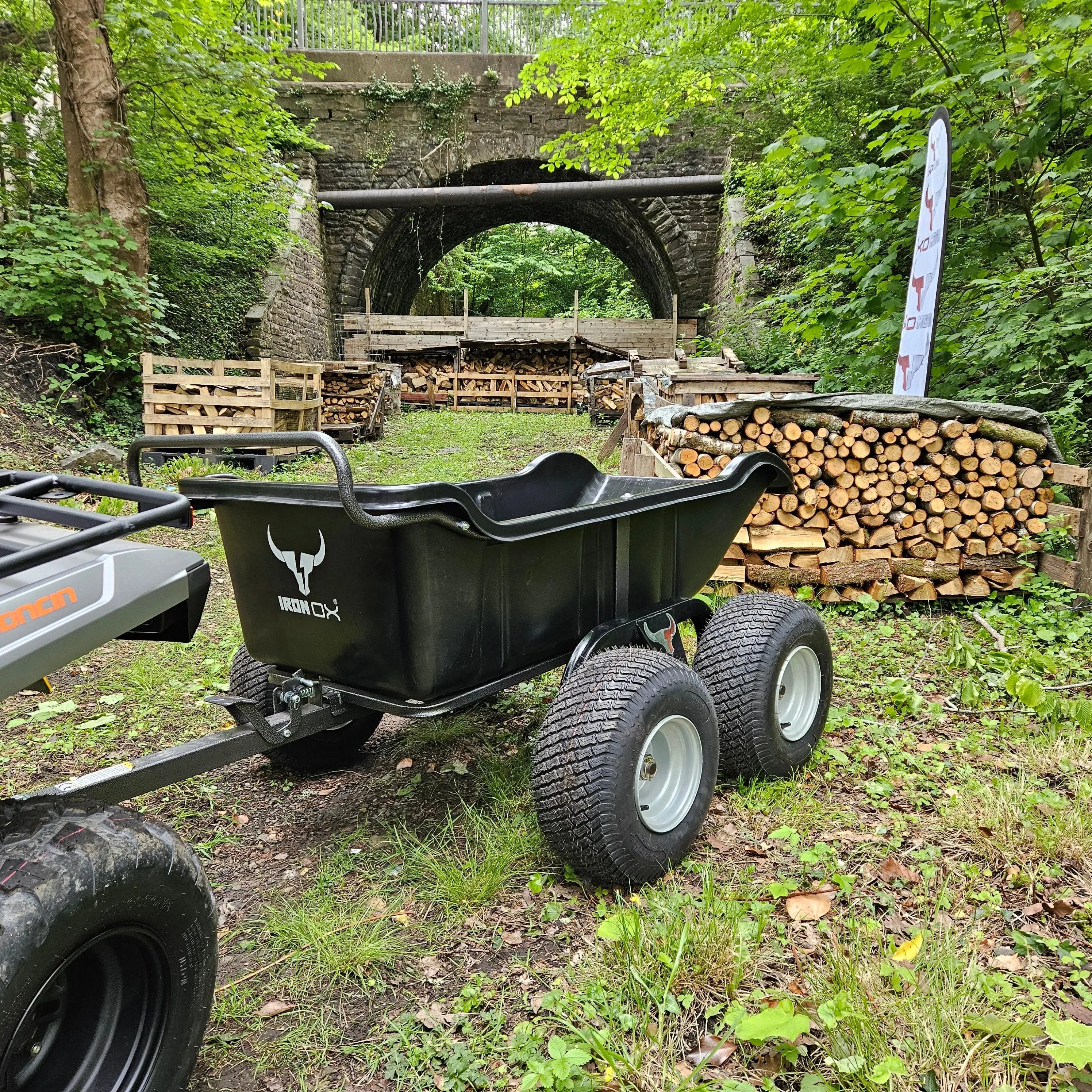 ATV Tipping Trailer 544kg Capacity 4-Wheel Iron Ox Haul 12 - Image 8