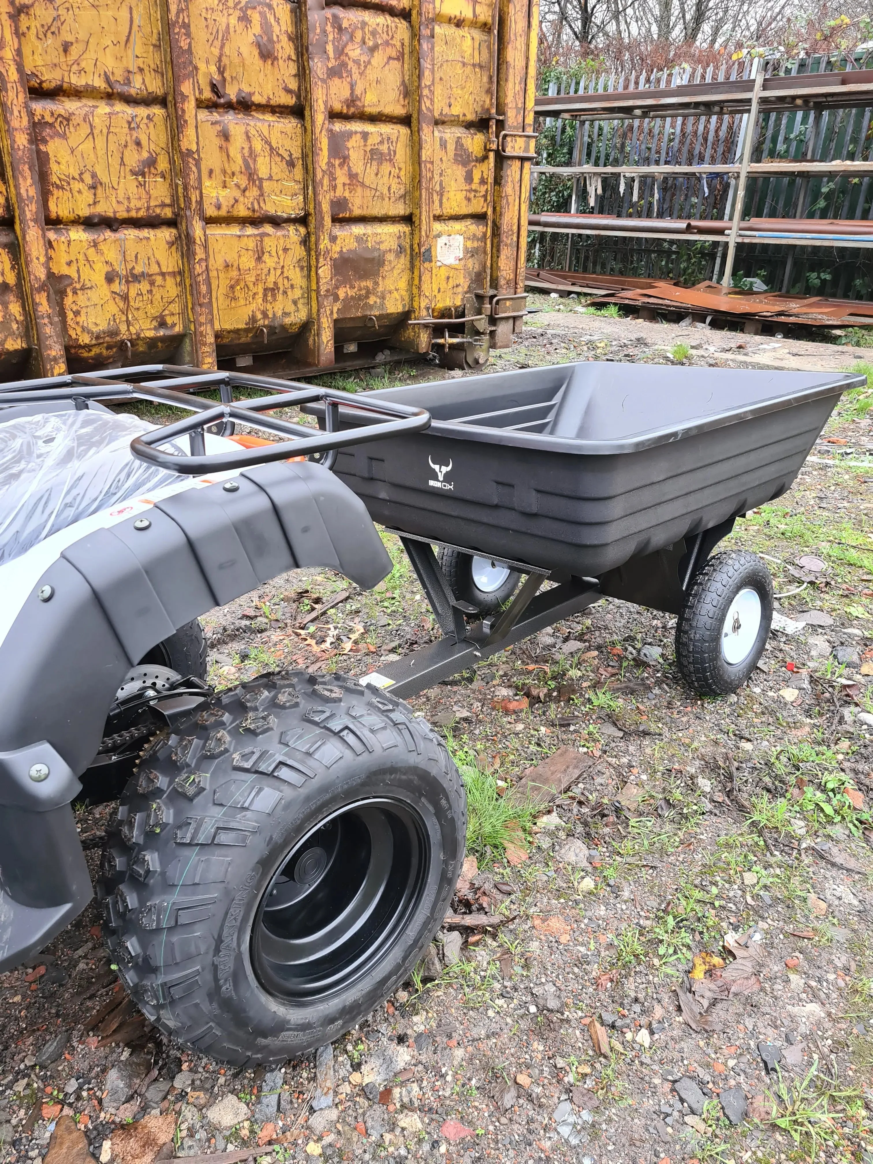 Haul 4 Mower Trailer - Tipping Trailer 400lb Iron Ox - Image 14