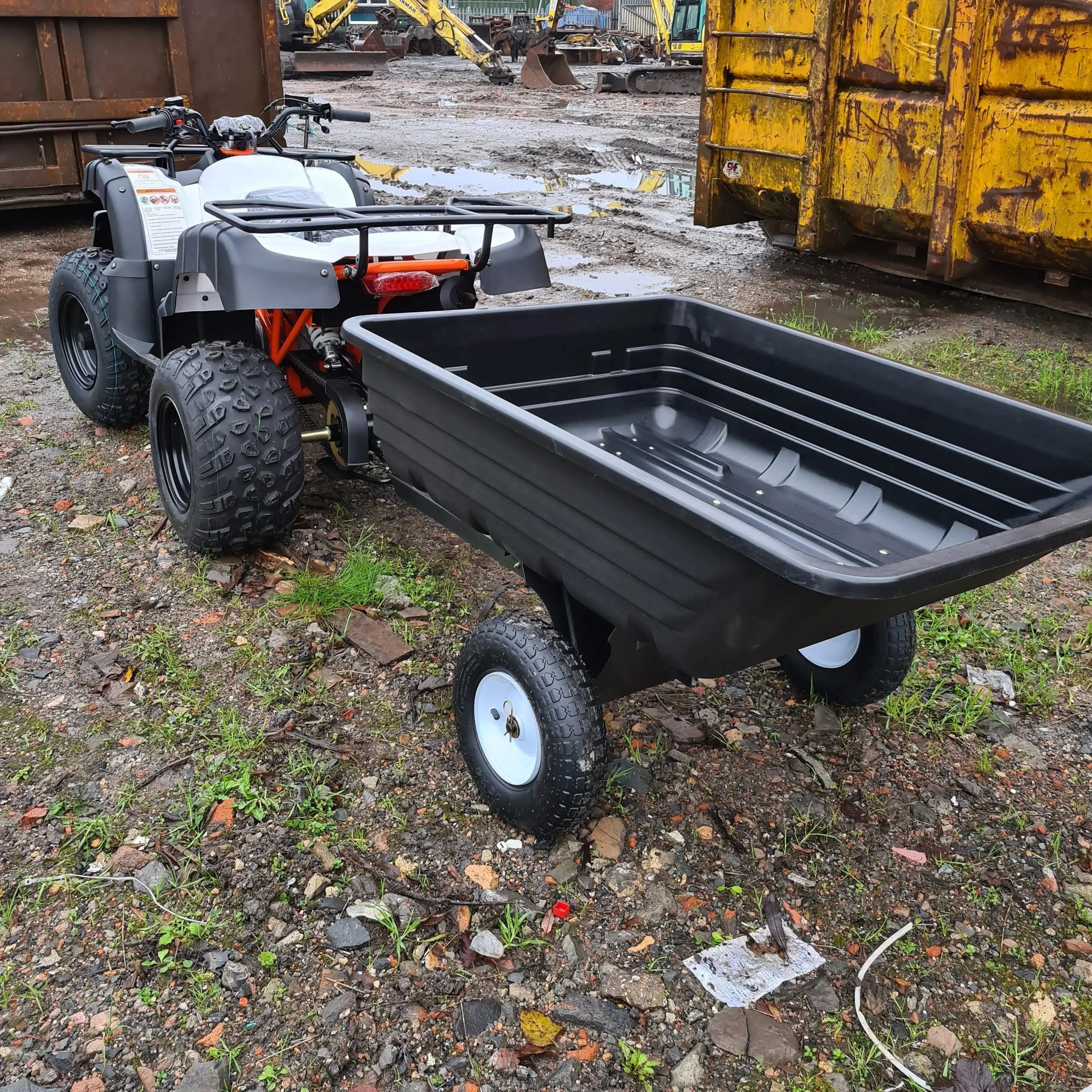 Haul 4 Mower Trailer - Tipping Trailer 400lb Iron Ox - Image 4