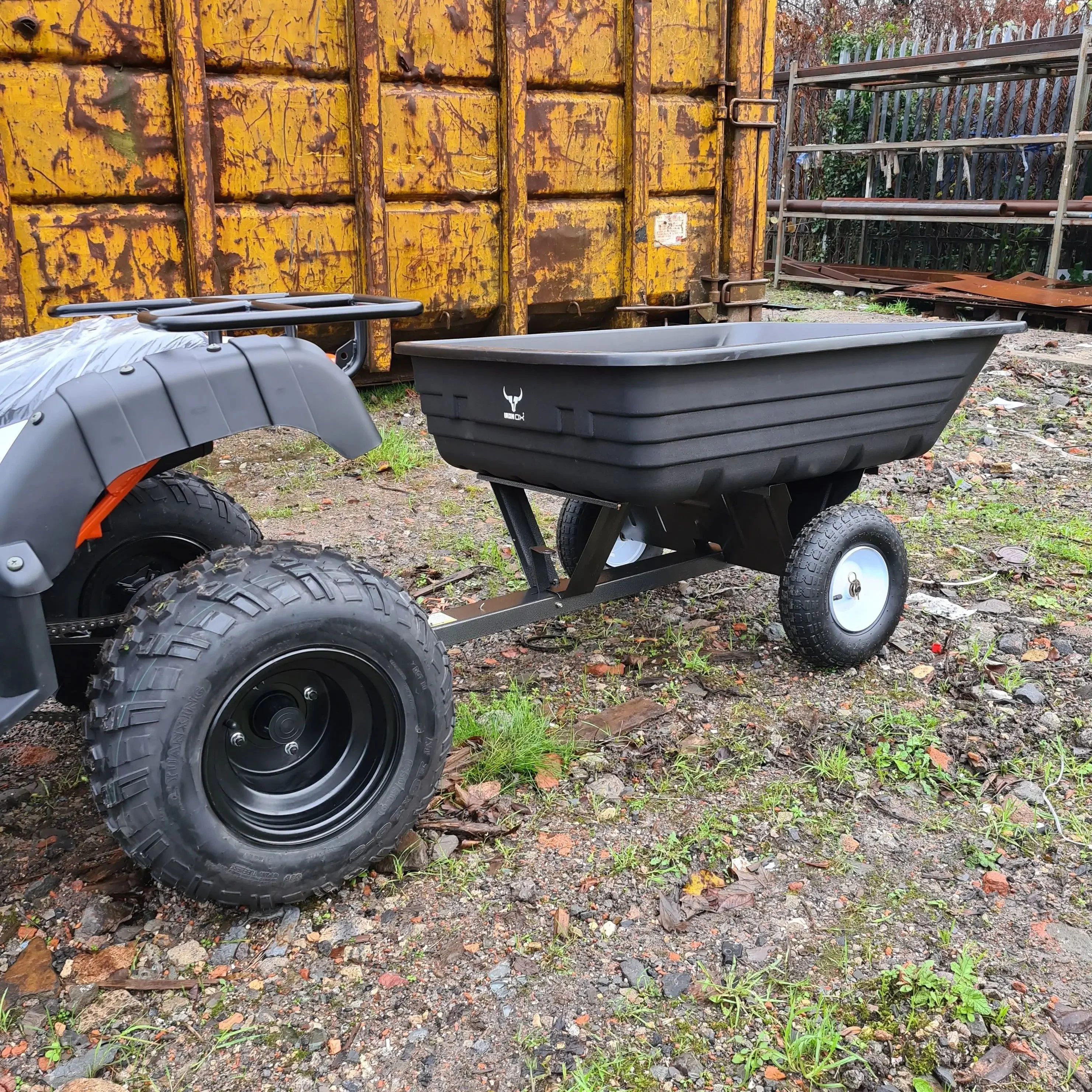 Haul 4 Mower Trailer - Tipping Trailer 400lb Iron Ox - Image 5