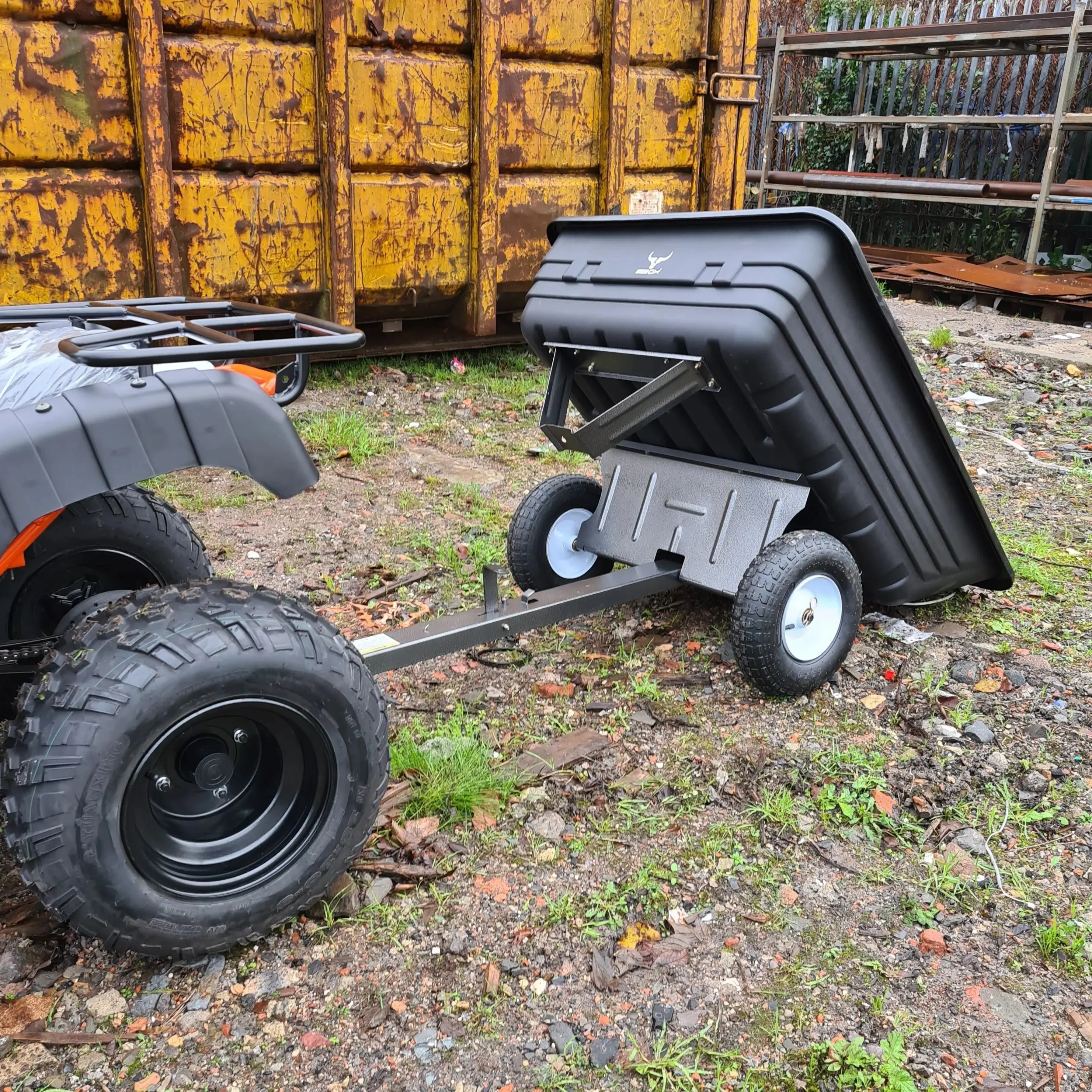 Haul 4 Mower Trailer - Tipping Trailer 400lb Iron Ox - Image 6