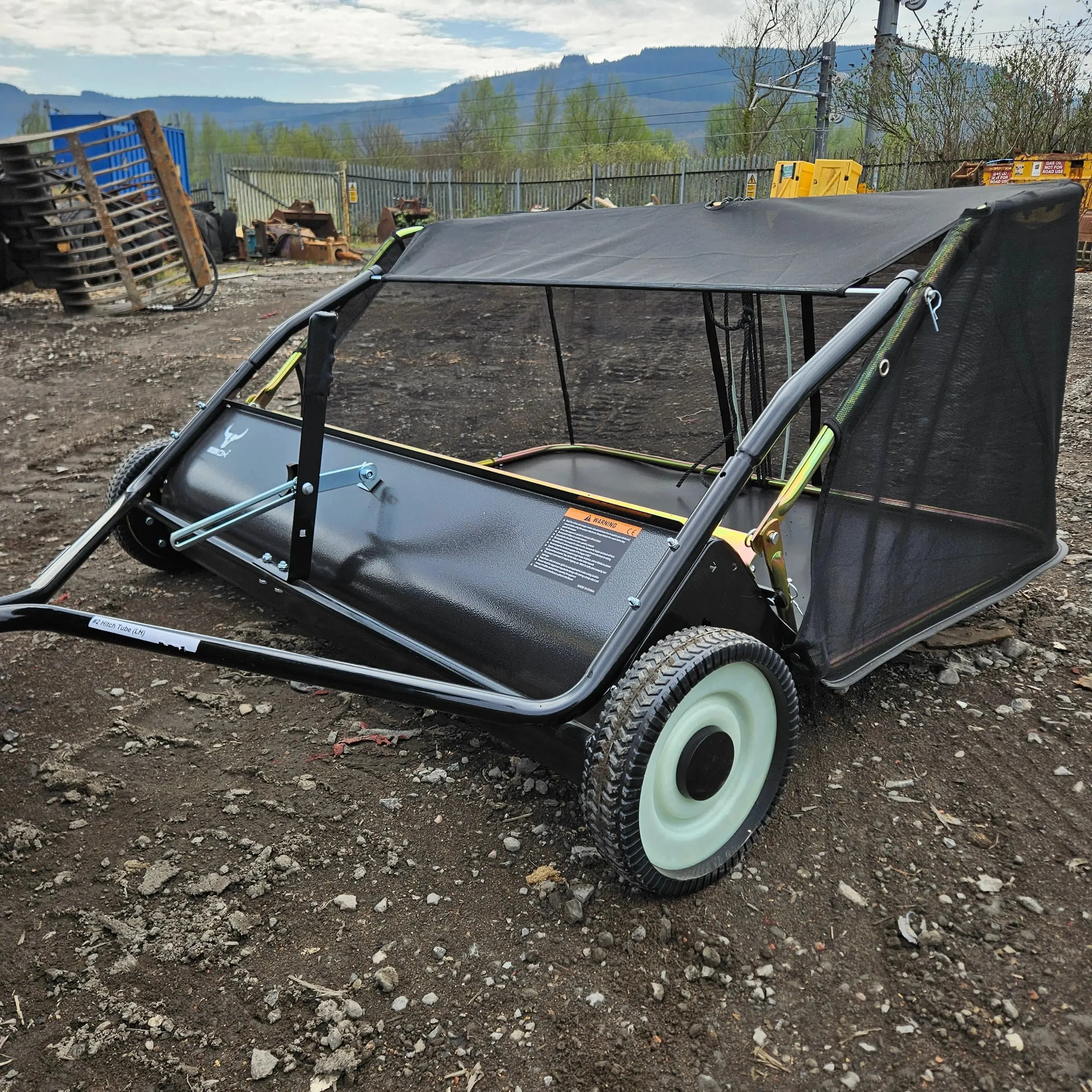 Tow-Behind Lawn Sweeper 48" – Heavy-Duty Leaf, Grass & Debris Collector for Riding Mowers, Tractors & ATV's - Image 4